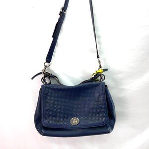 Coach Women's Leather Bag Blue